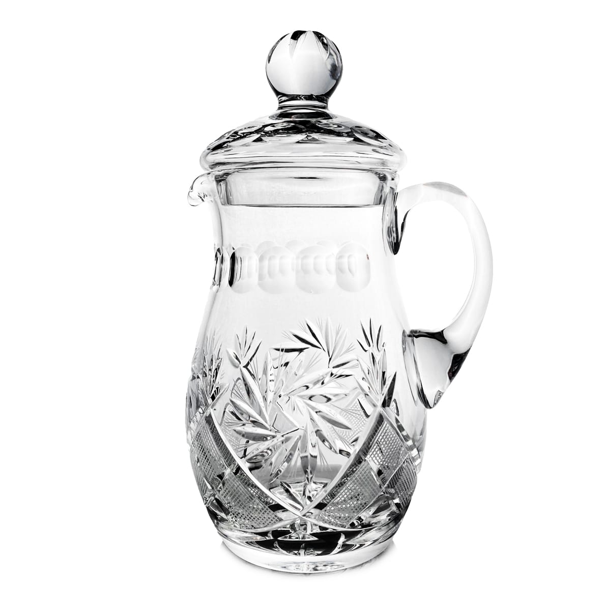 Ulcior cu capac din cristal Neman gravat