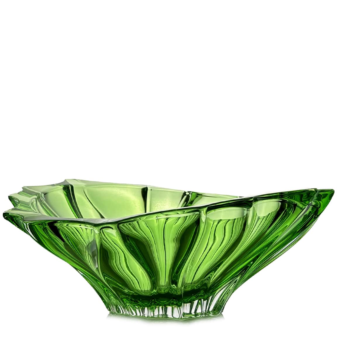 bol colorat pentru fructe din cristal Bohemia