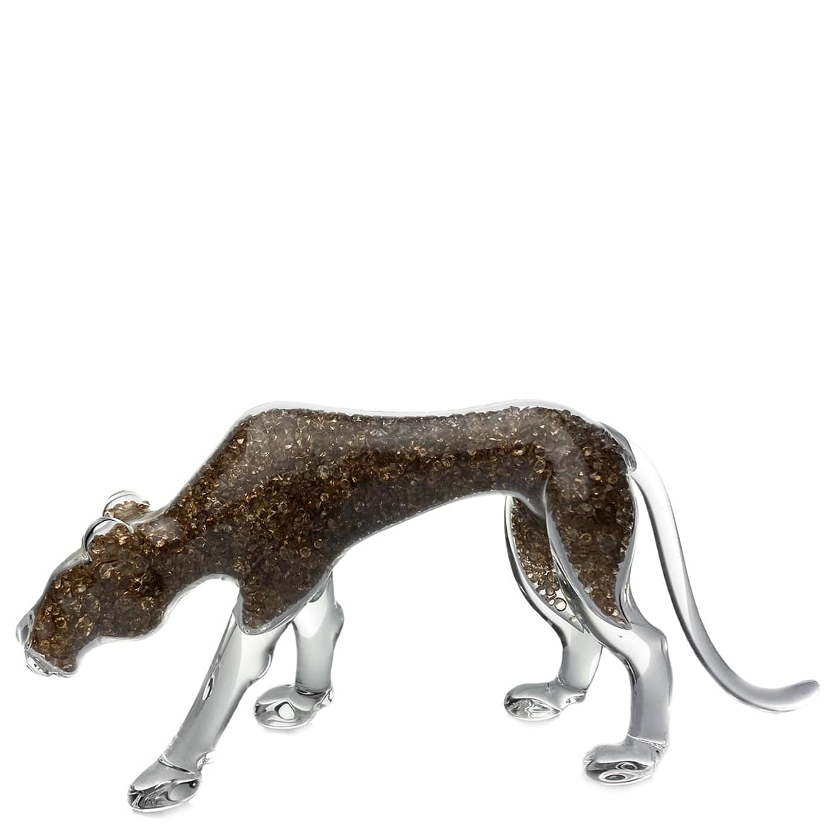 decoratiune leopard din cristal Swarowski