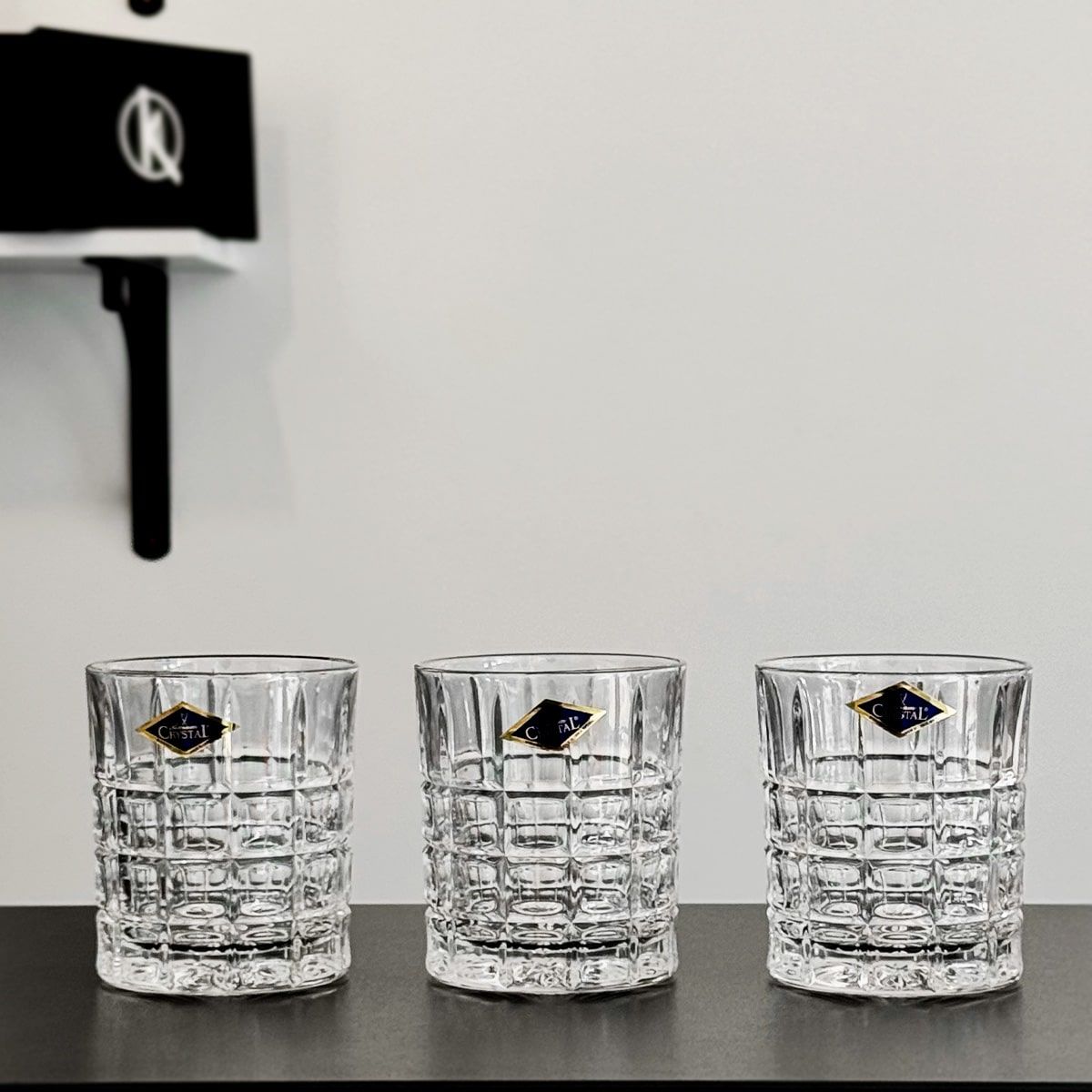 3 pahare din cristal Bohemia