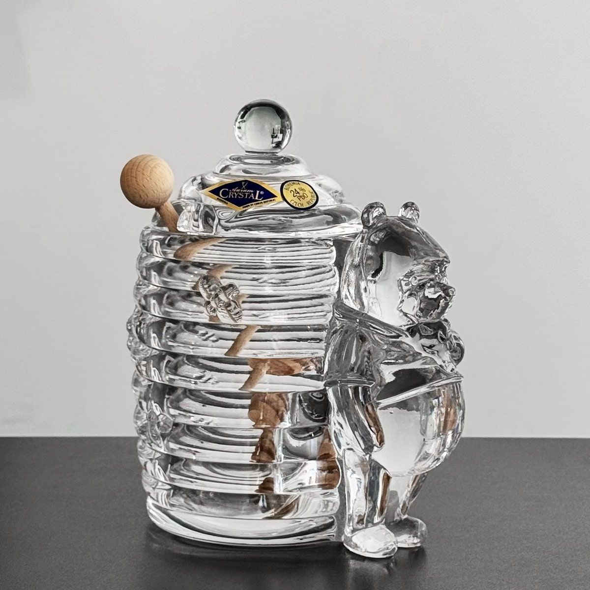 Urs pentru miere din cristal